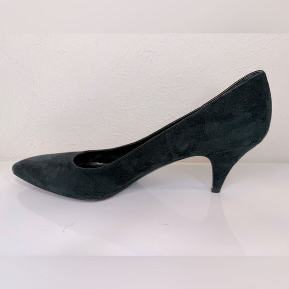 PRADA Green Suede Pointed Toe Kitten Heel Pump Right Shoe Only Size 40 - Picture 4 of 5